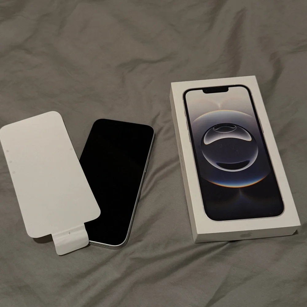 Apple iPhone 16E with Box - Black and White